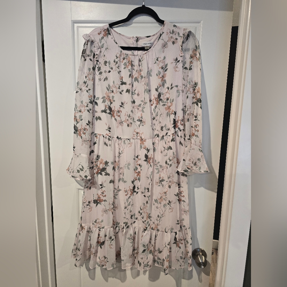 Calvin Klein Pink Floral Dress